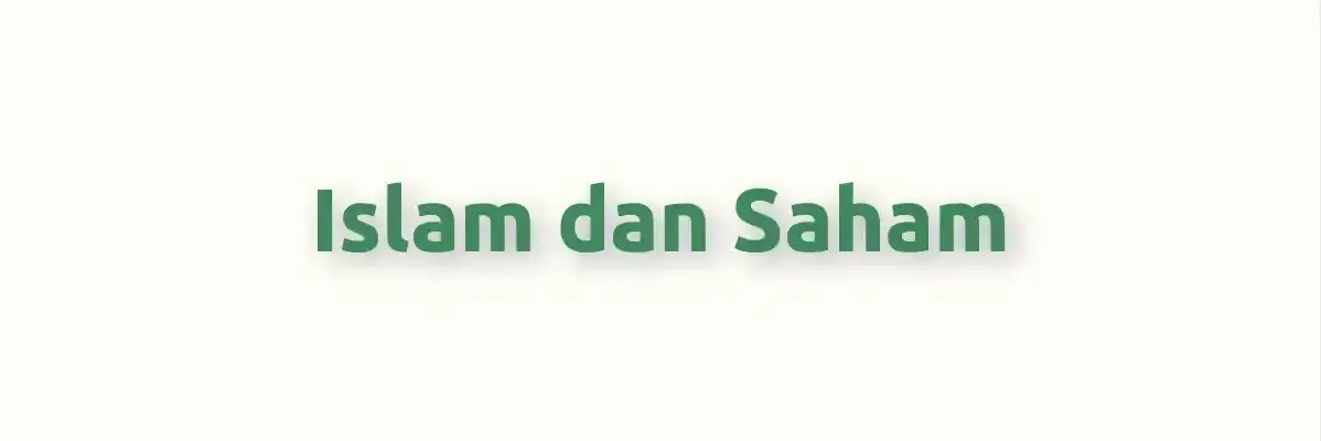Islam dan Saham